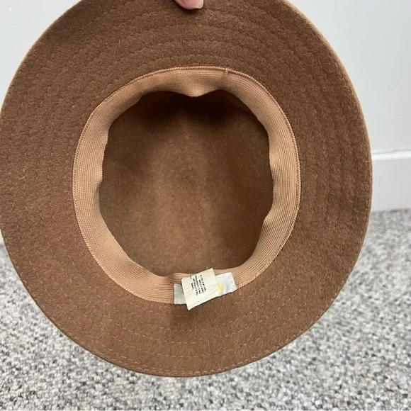 Vintage Aquascutum London classic preppy tan wool blend Kangol Adela bucket hat - Picture 6 of 15